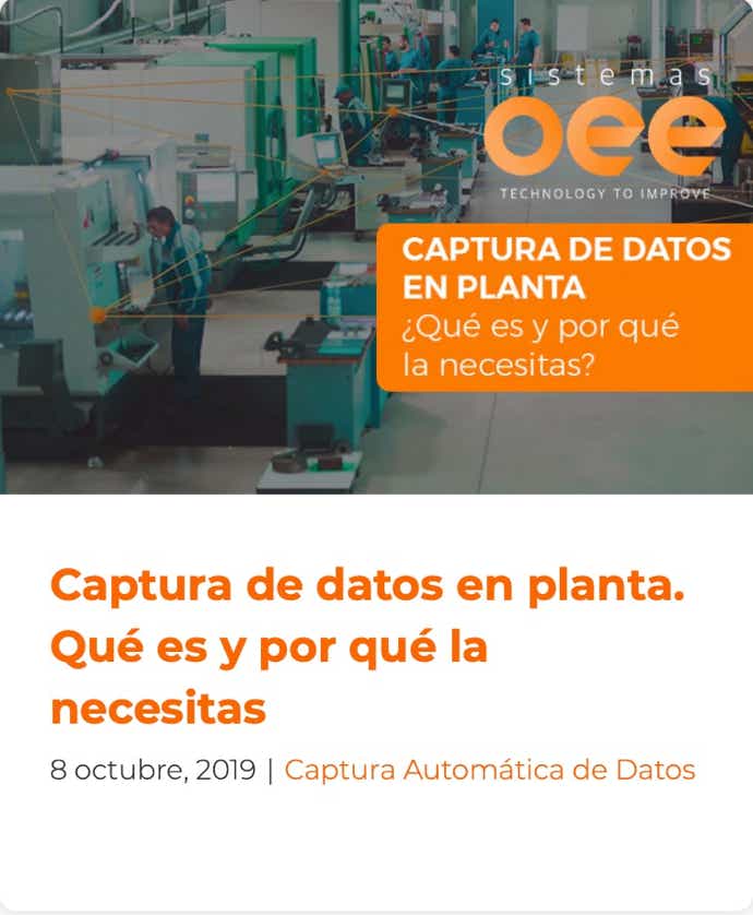 Que es y por que necesitas la toma de datos en planta?