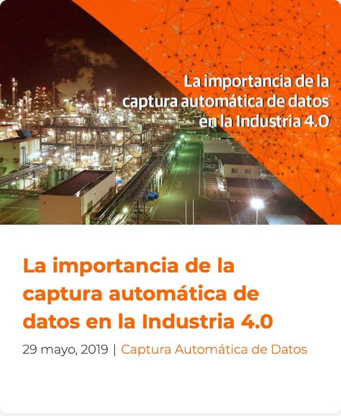 Importancia de la captura automática de datos en la industria 4.0